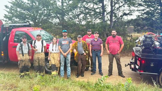Atoka County Crews Deploy to Assist in 200-Acre Bryan County Wildfire