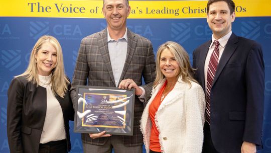 Eaves Receives Defender of Biblical Business Award