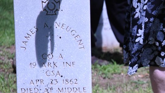Iron Cross Dedicated to Arkansas Soldiers at Atoka Confederate Cemetery