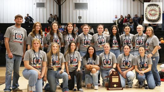 The Caney Lady Cougars celebrated 