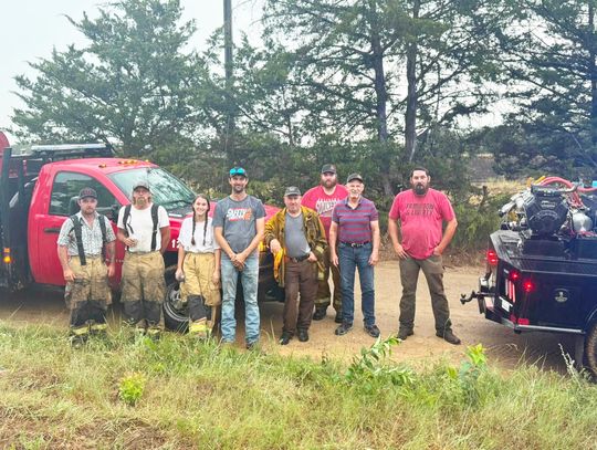 Atoka County Crews Deploy to Assist in 200-Acre Bryan County Wildfire