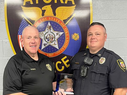 Captain Randall Slawson Named Atoka Police Department’s 2025 Officer of the Year