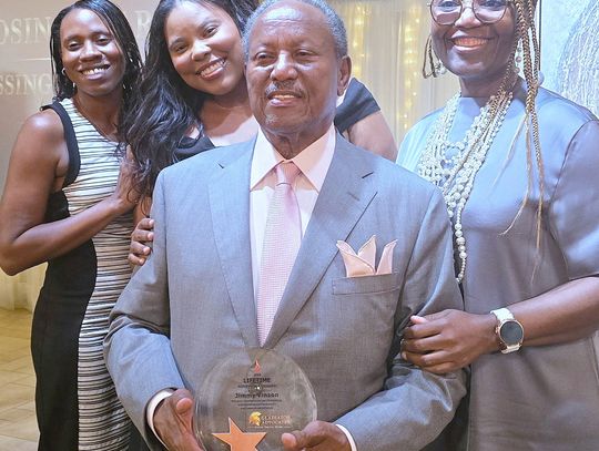 Celebrates receiving the Gladiator Advocate Lifetime Achievement Award