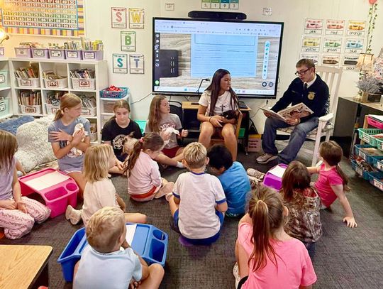 Listen as Caney FFA and agriculture students