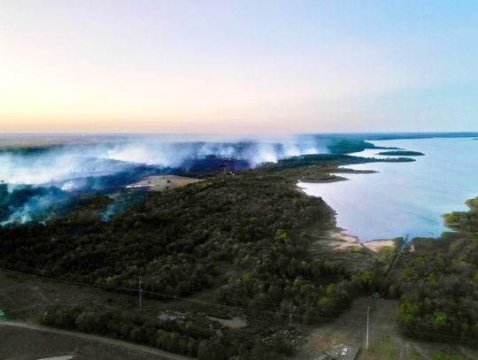 Massive wildfire