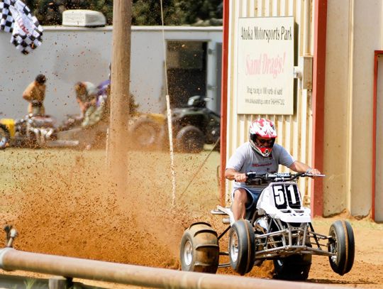 Money Race behind the wheel