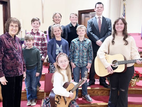 Students of Nancy Thelen's Musical Moments Studio kicked off the Christmas Season December 7