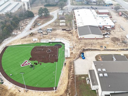 This aerial view highlights This aerial view highlights