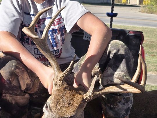 Took down his first deer