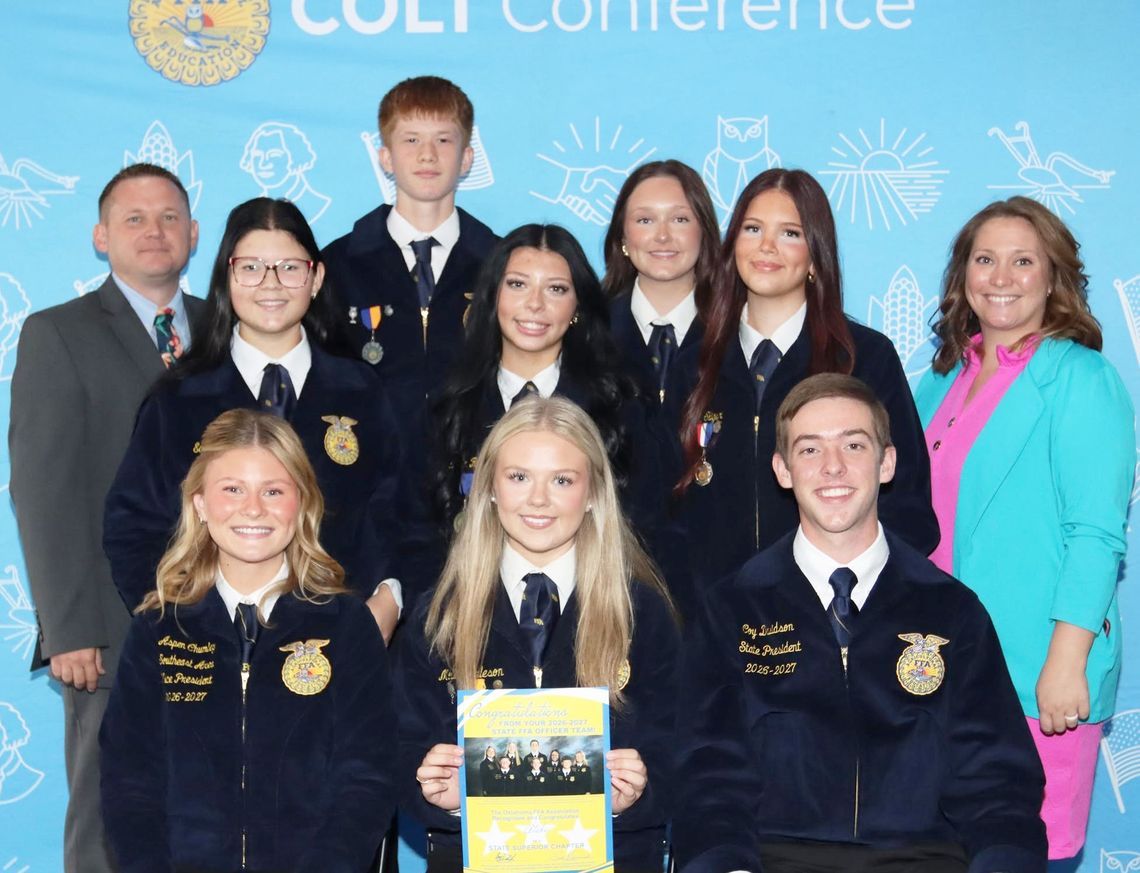 Atoka FFA Officers Attend Regional Conference, Earn 3-Star Superior Chapter Honor