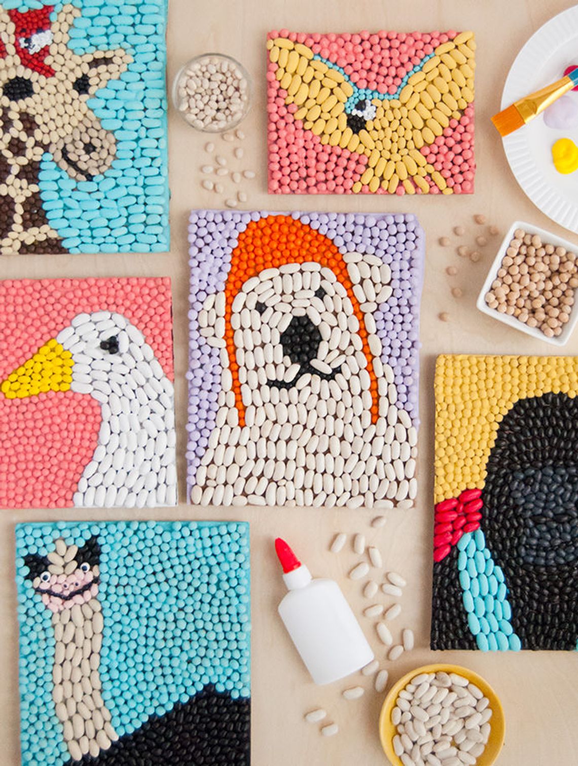 Bean Art Craft Class at Atoka County Library