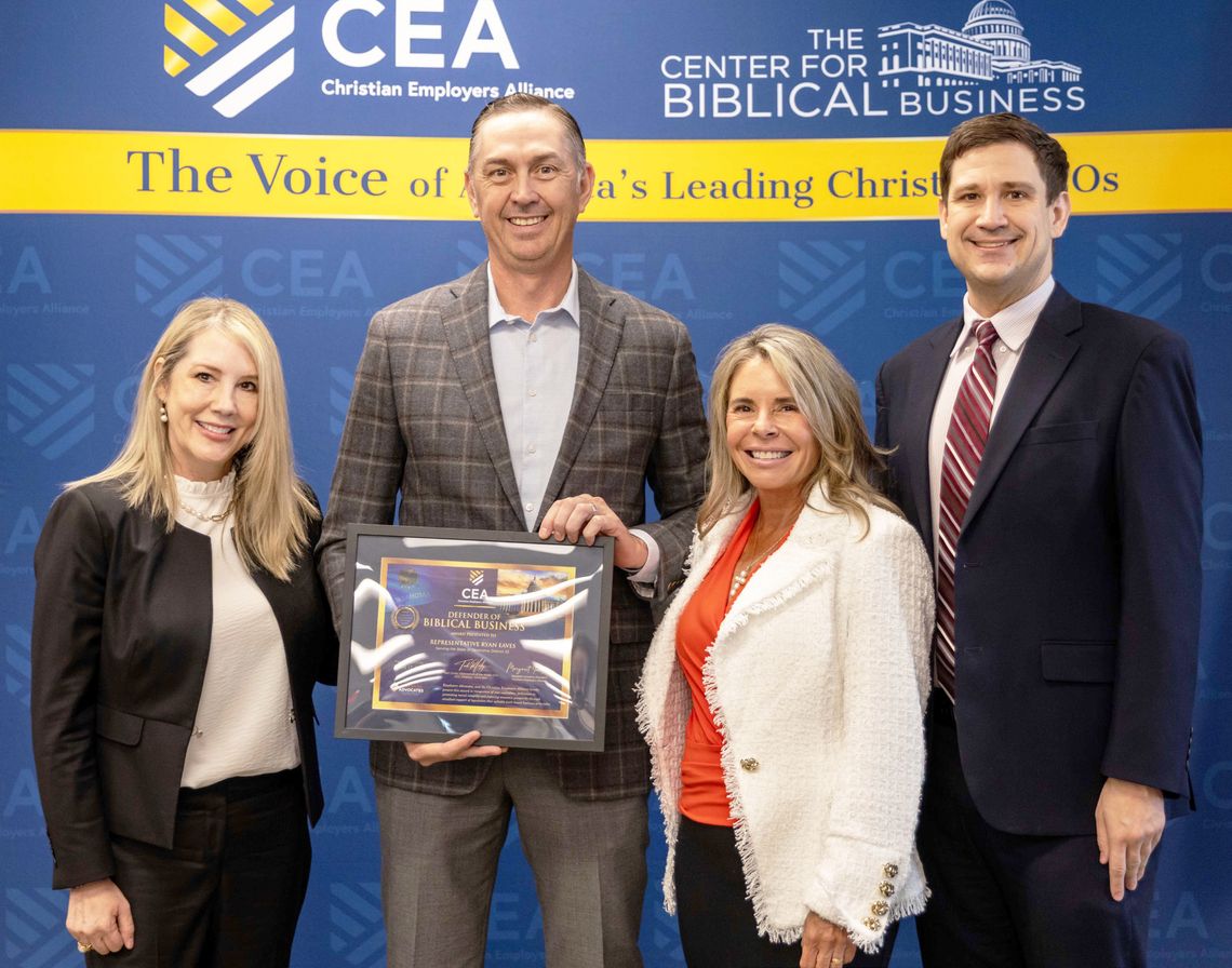 Eaves Receives Defender of Biblical Business Award