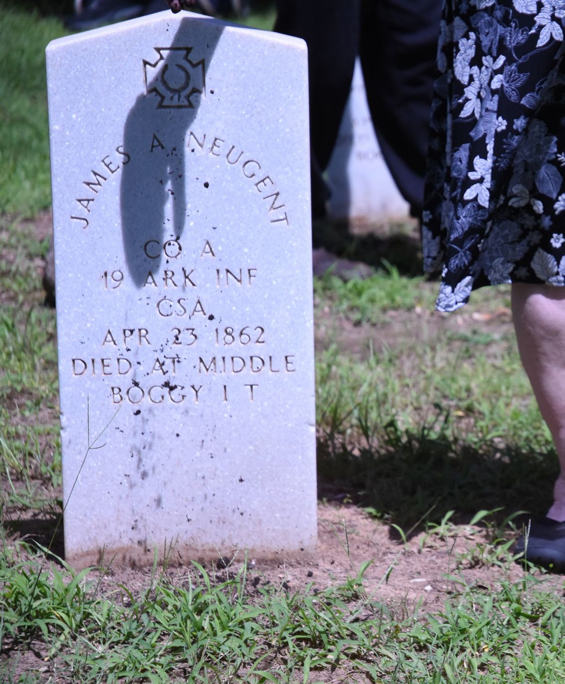 Iron Cross Dedicated to Arkansas Soldiers at Atoka Confederate Cemetery