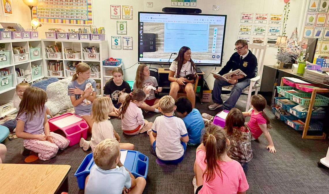 Listen as Caney FFA and agriculture students