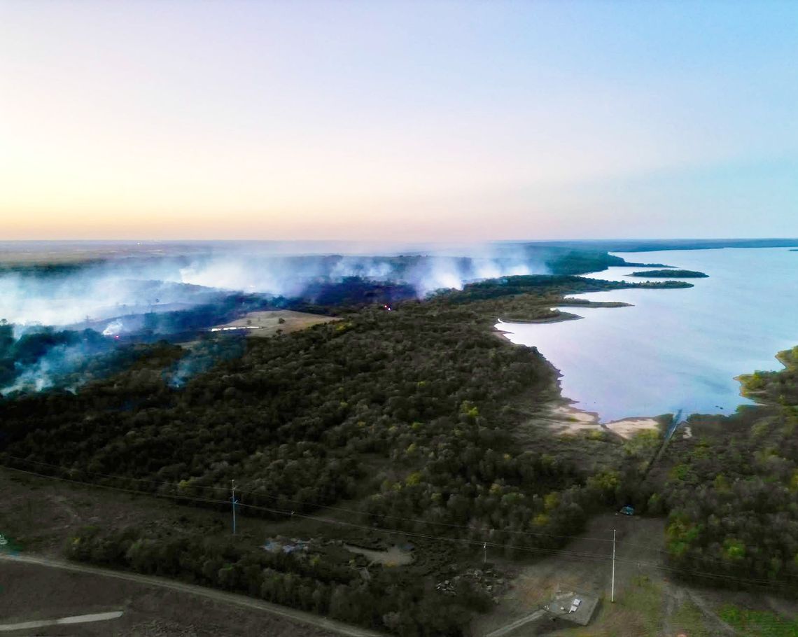 Massive wildfire