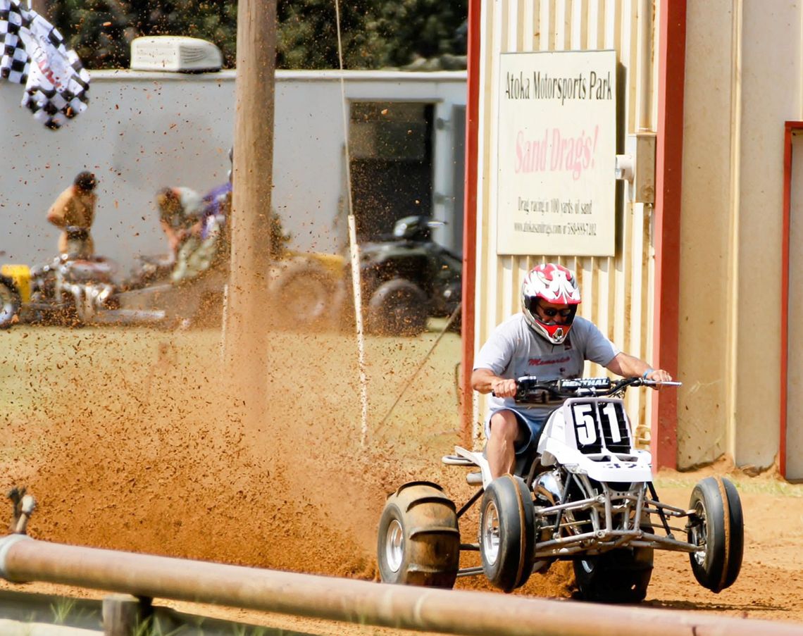 Money Race behind the wheel