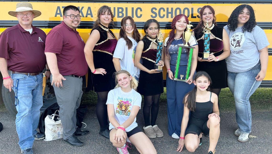 Pride of Atoka Color-guard takes 1st Place at Pauls Valley
