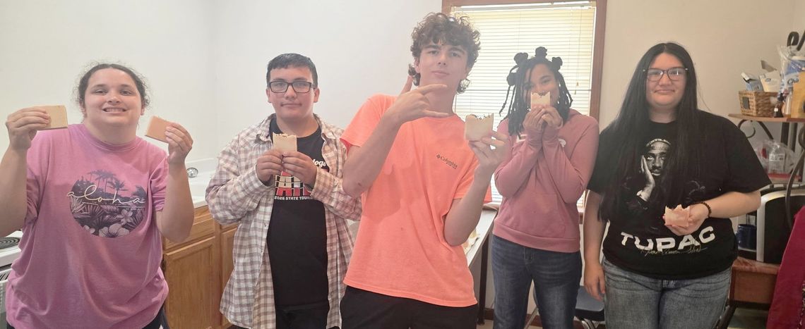 Stringtown High School Art Students Master Chemistry of Soap Making Stringtown High School Art Students Master Chemistry of Soap Making