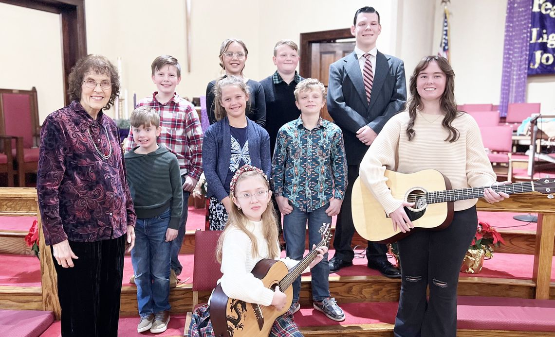 Students of Nancy Thelen's Musical Moments Studio kicked off the Christmas Season December 7