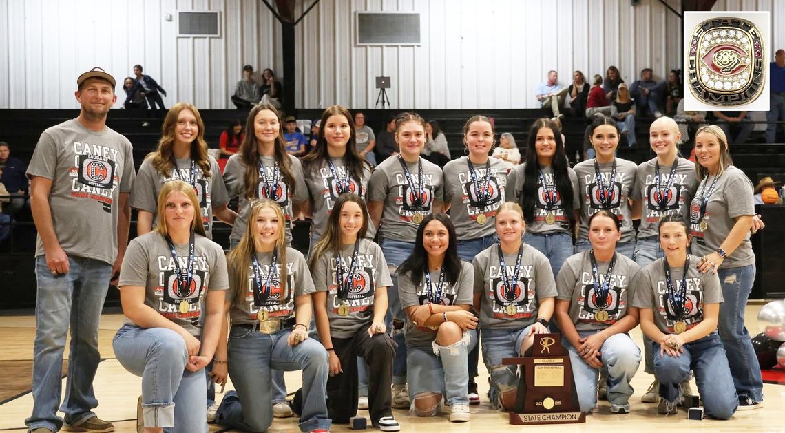 The Caney Lady Cougars celebrated 