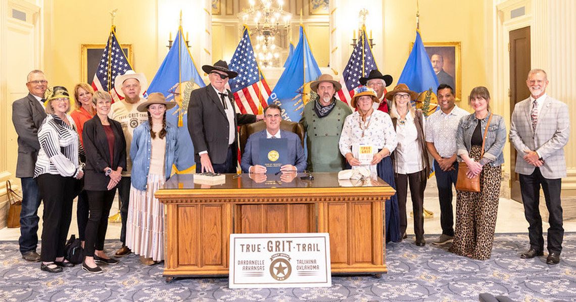 True Grit Trail Legislation Ceremonially Signed by Governor True Grit Trail Legislation Ceremonially Signed by Governor
