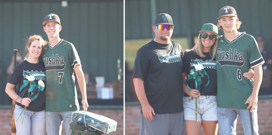 Tushka Baseball Honors Two Seniors